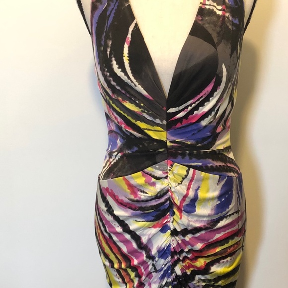 Vintage 100% Silk Alberto Makali, Size 8, Abstract Print - Picture 2 of 2